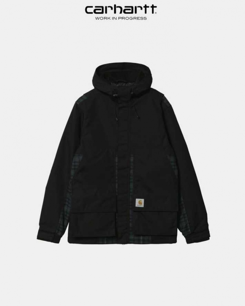 Carhartt Wip Highbury Check Jacket Svarta | SE0000033