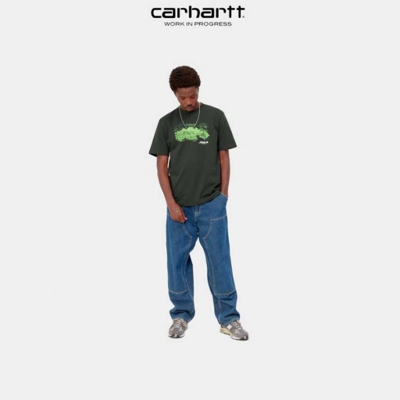 Carhartt Wip Home Builders T-Shirt Boxwood | SE0000933