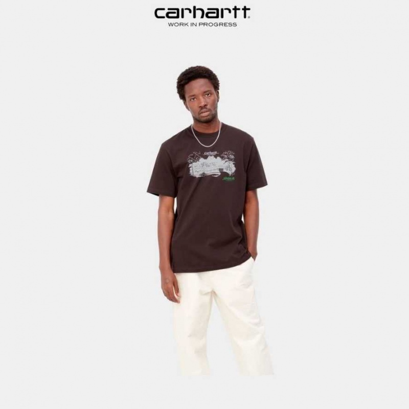 Carhartt Wip Home Builders T-Shirt Mörk | SE0000932