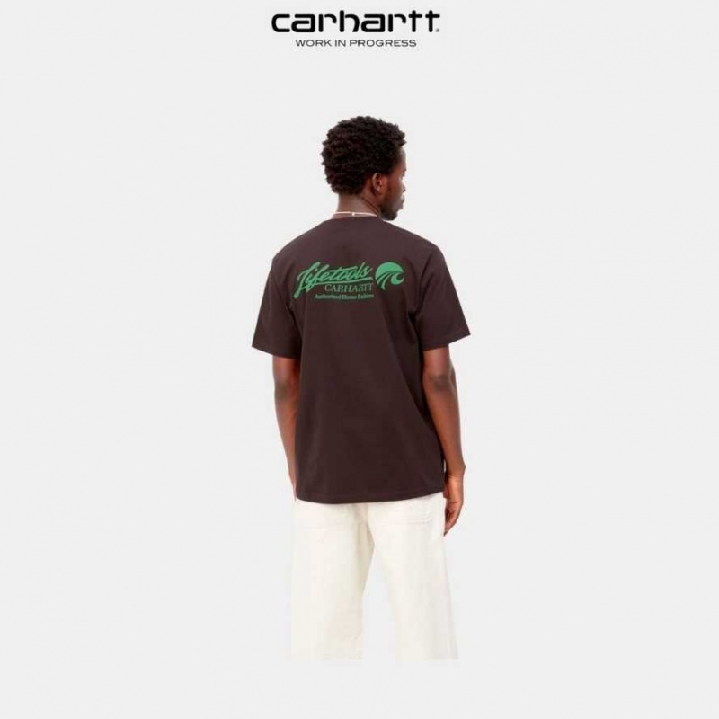 Carhartt Wip Home Builders T-Shirt Mörk | SE0000932