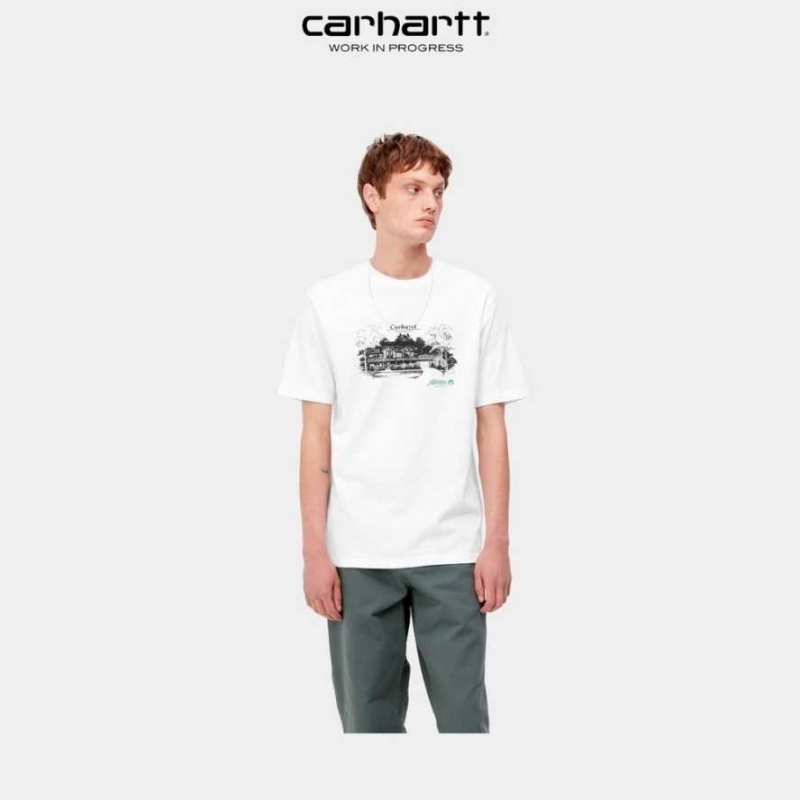 Carhartt Wip Home Builders T-Shirt Vita | SE0000934