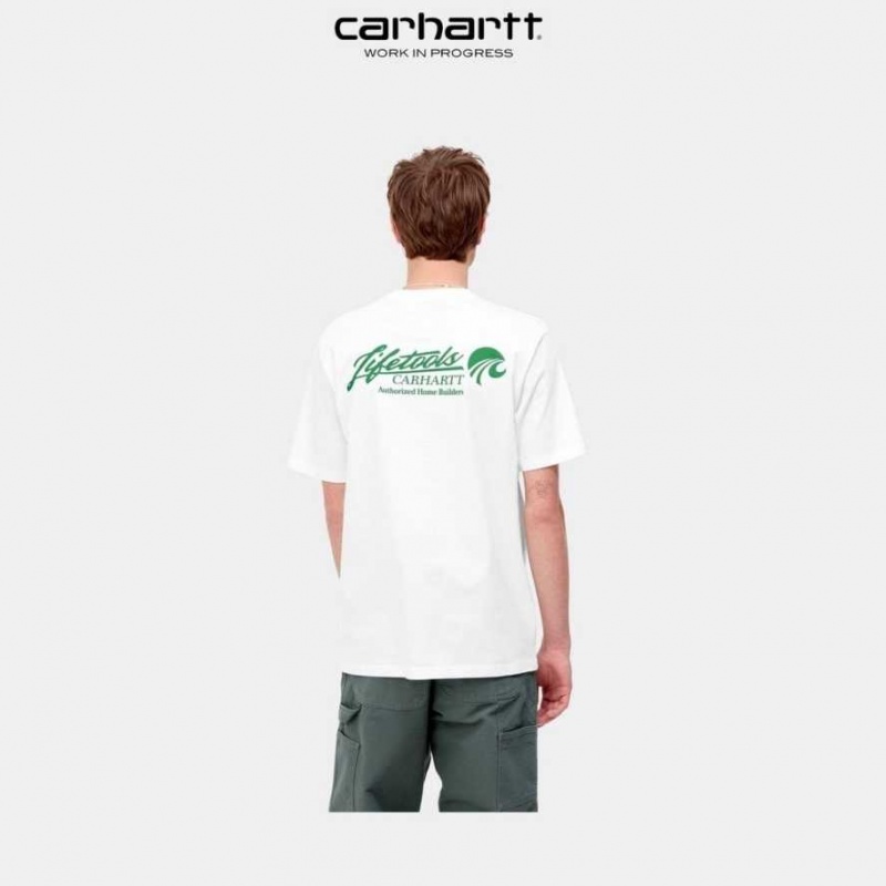 Carhartt Wip Home Builders T-Shirt Vita | SE0000934