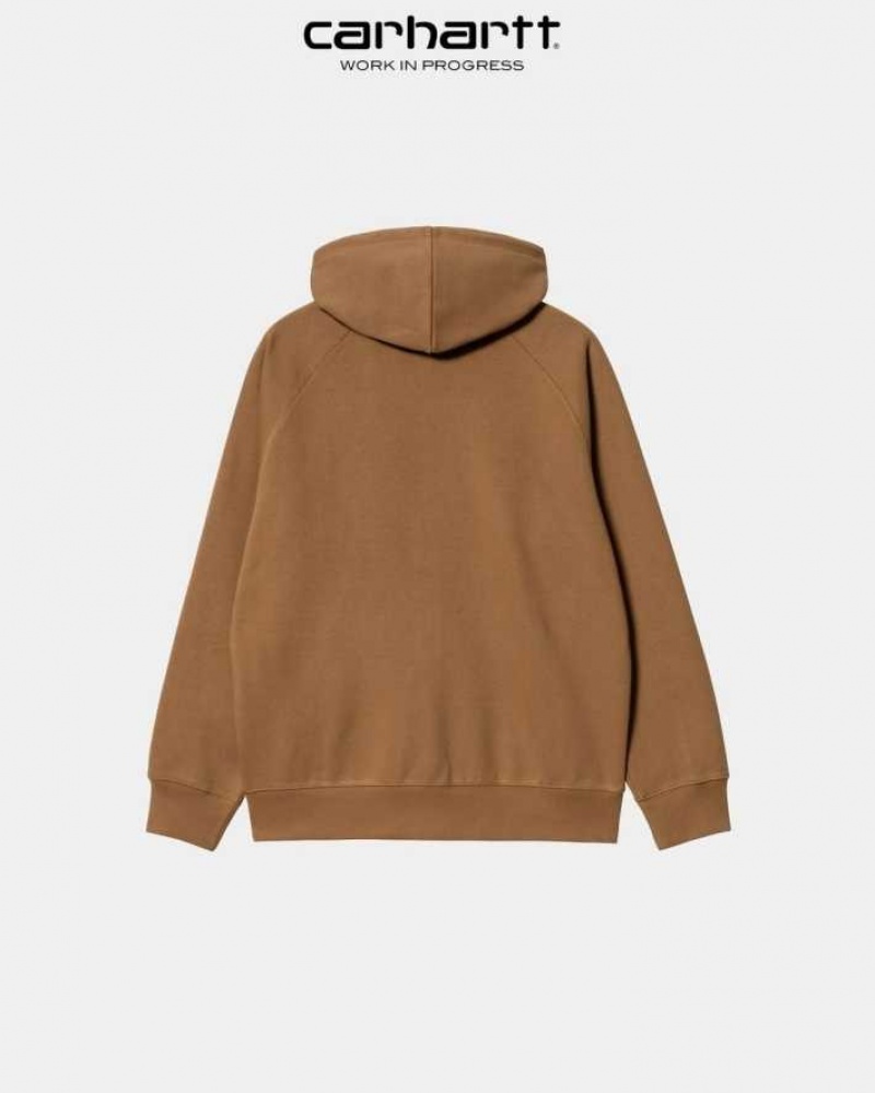 Carhartt Wip Hooded Chase Jacket Bruna | SE0000039