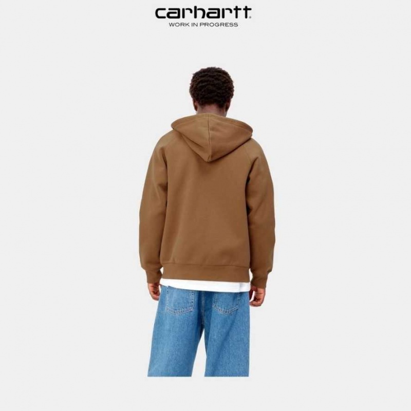 Carhartt Wip Hooded Chase Jacket Bruna | SE0000039