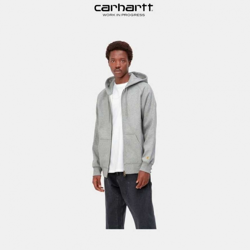 Carhartt Wip Hooded Chase Jacket Grå | SE0000040