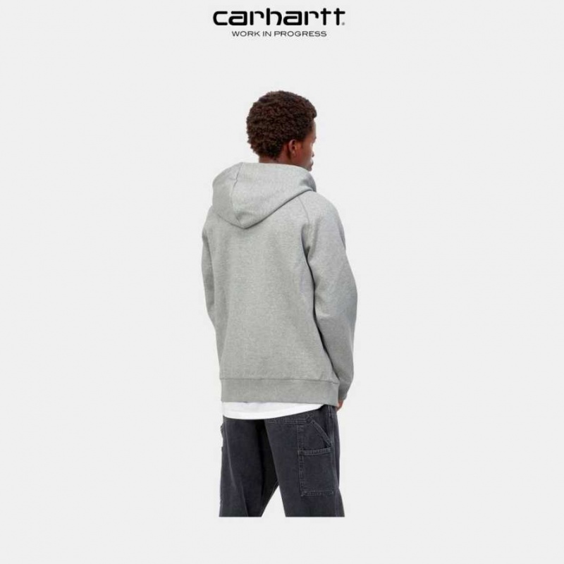 Carhartt Wip Hooded Chase Jacket Grå | SE0000040