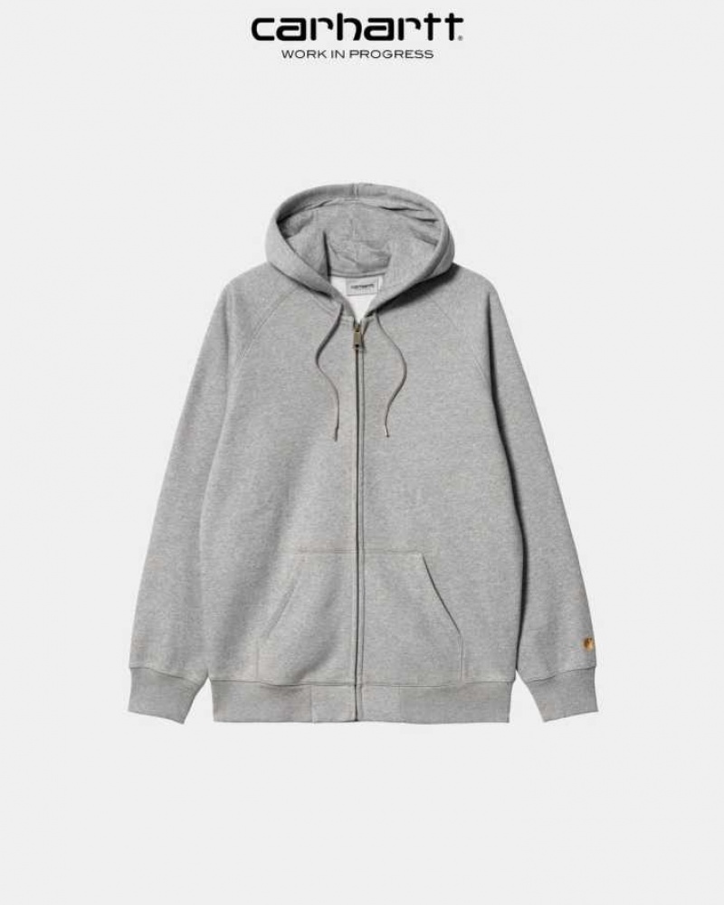 Carhartt Wip Hooded Chase Jacket Grå | SE0000040