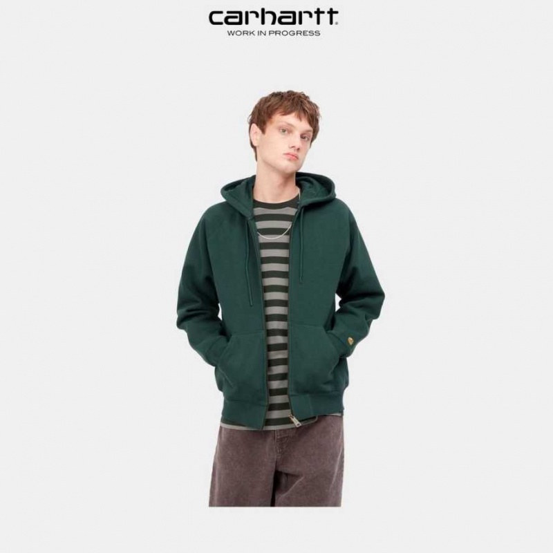 Carhartt Wip Hooded Chase Jacket Juniper | SE0000038