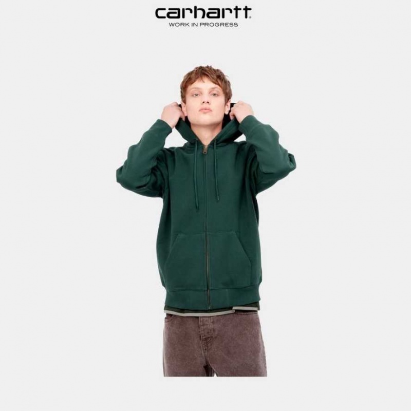 Carhartt Wip Hooded Chase Jacket Juniper | SE0000038