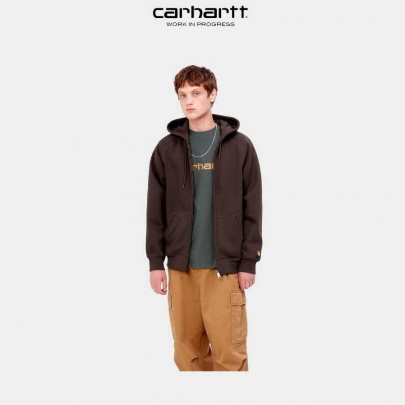 Carhartt Wip Hooded Chase Jacket Mörk | SE0000037