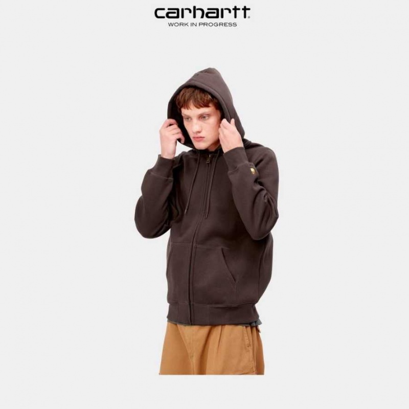 Carhartt Wip Hooded Chase Jacket Mörk | SE0000037