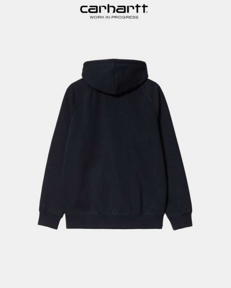 Carhartt Wip Hooded Chase Jacket Mörkmarinblå | SE0000041