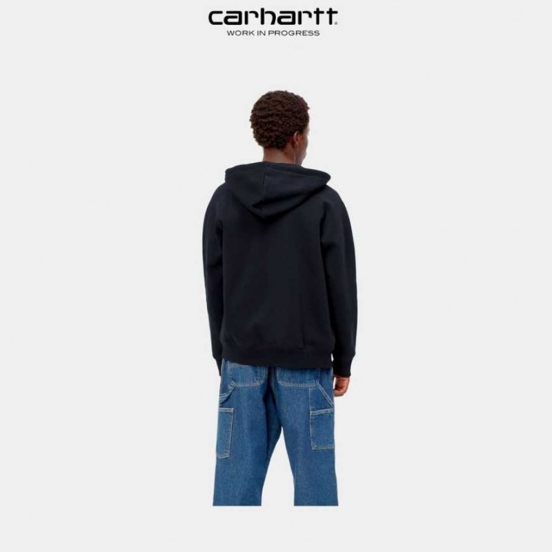 Carhartt Wip Hooded Chase Jacket Mörkmarinblå | SE0000041