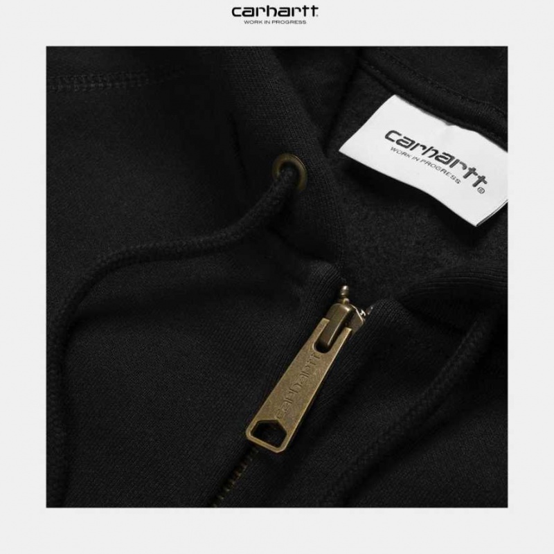 Carhartt Wip Hooded Chase Jacket Svarta | SE0000042