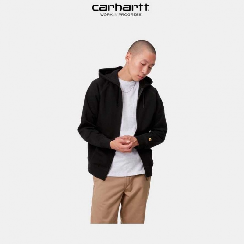 Carhartt Wip Hooded Chase Jacket Svarta | SE0000042