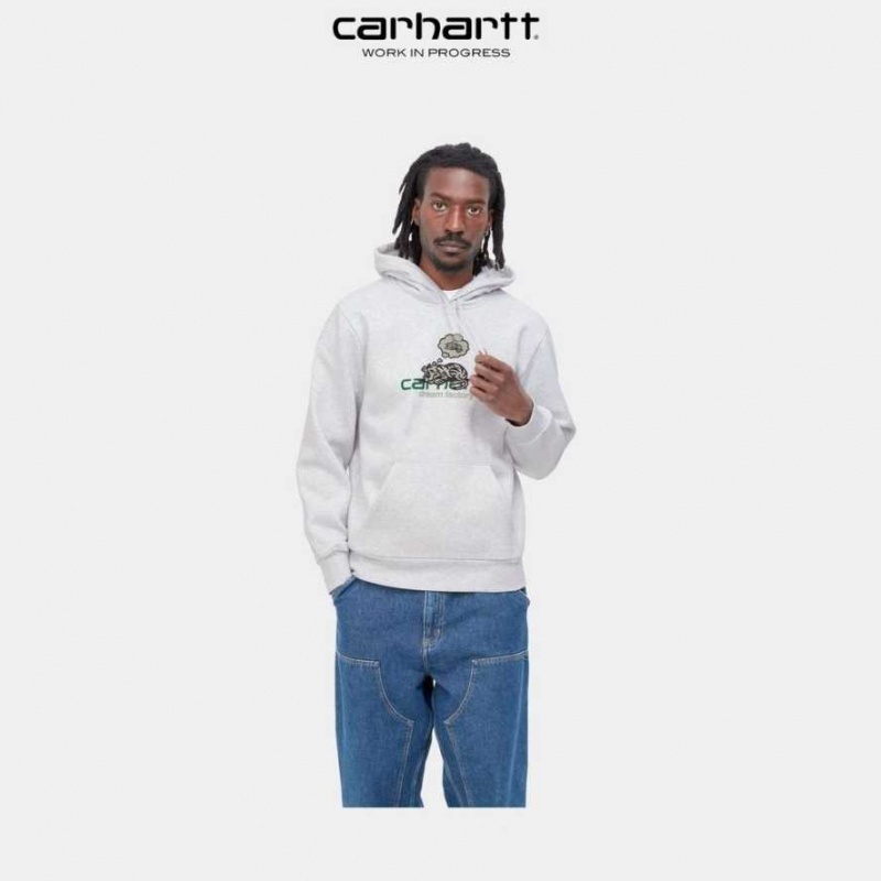 Carhartt Wip Hooded Dream Factory Sweatshirt Ash Heather | SE0000313