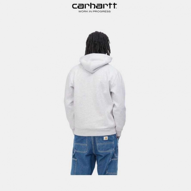 Carhartt Wip Hooded Dream Factory Sweatshirt Ash Heather | SE0000313