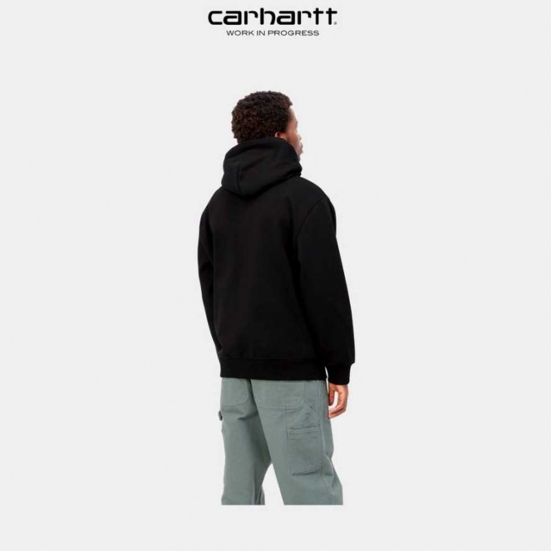 Carhartt Wip Hooded Duck Pond Sweatshirt Svarta | SE0000314