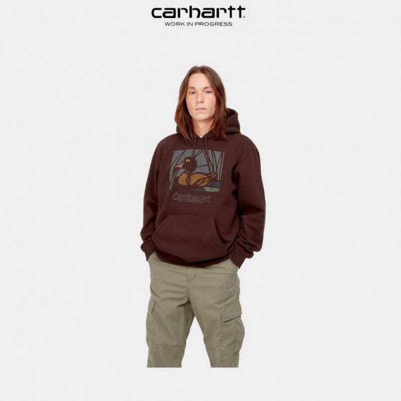 Carhartt Wip Hooded Duck Pond Sweatshirt Ale | SE0000315