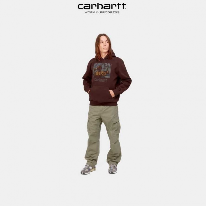 Carhartt Wip Hooded Duck Pond Sweatshirt Ale | SE0000315