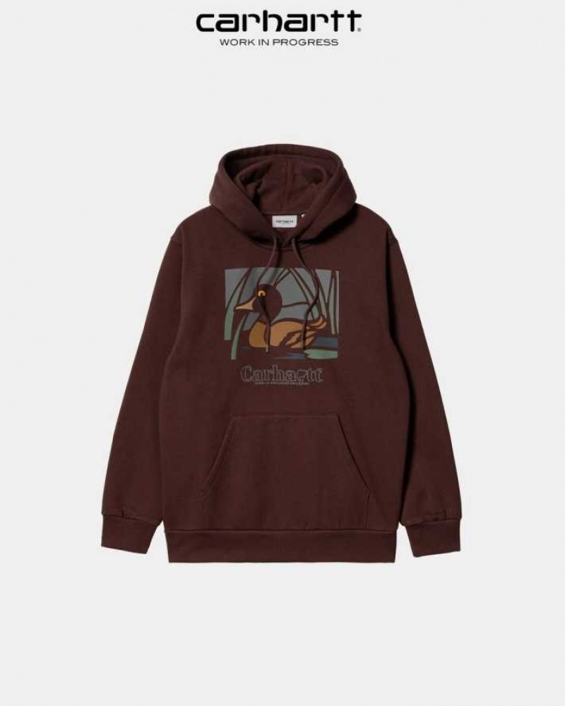 Carhartt Wip Hooded Duck Pond Sweatshirt Ale | SE0000315