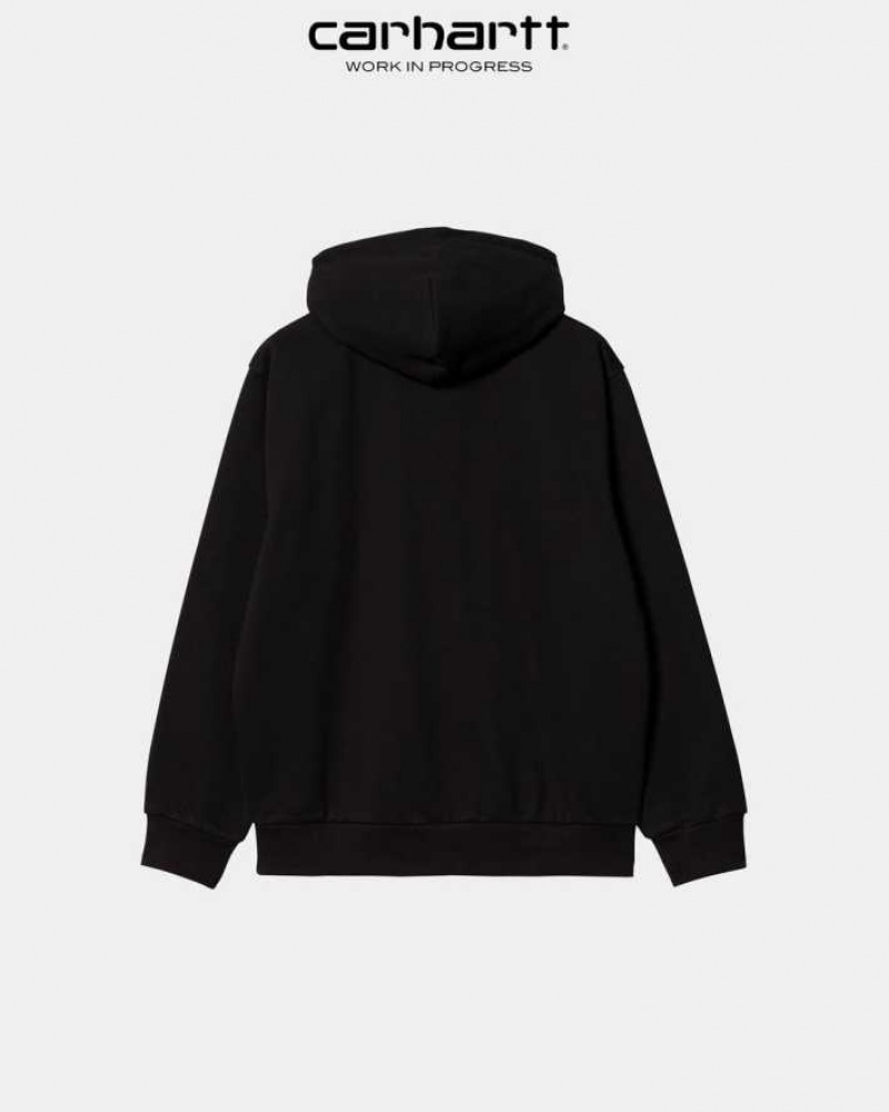 Carhartt Wip Hooded Freight Services Sweatshirt Svarta | SE0000317