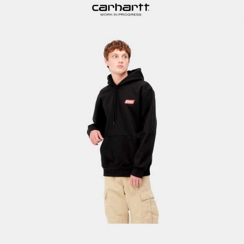 Carhartt Wip Hooded Freight Services Sweatshirt Svarta | SE0000317