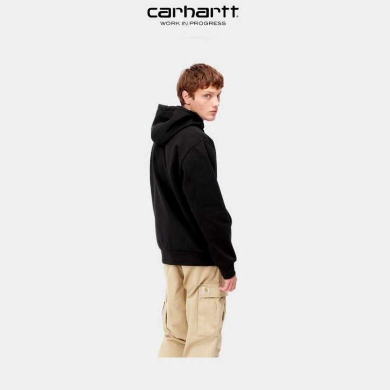 Carhartt Wip Hooded Freight Services Sweatshirt Svarta | SE0000317