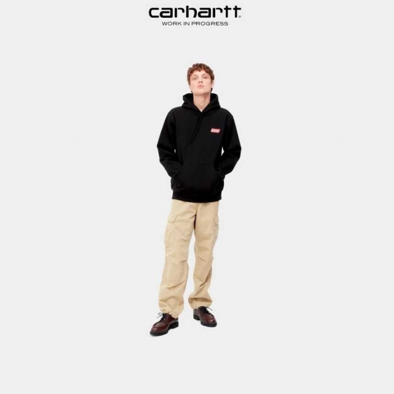 Carhartt Wip Hooded Freight Services Sweatshirt Svarta | SE0000317