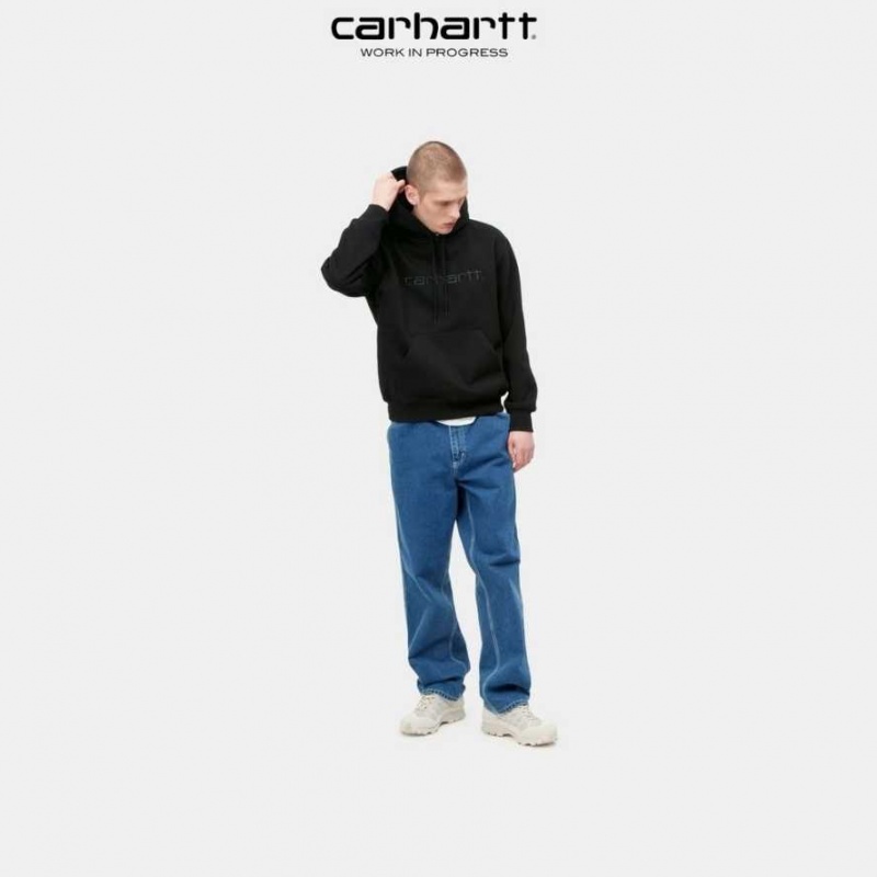 Carhartt Wip Hooded Sweatshirt Svarta Svarta | SE0000291