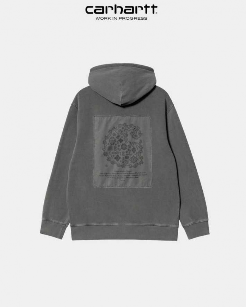 Carhartt Wip Hooded Verse Patch Sweatshirt Vulcan | SE0000335