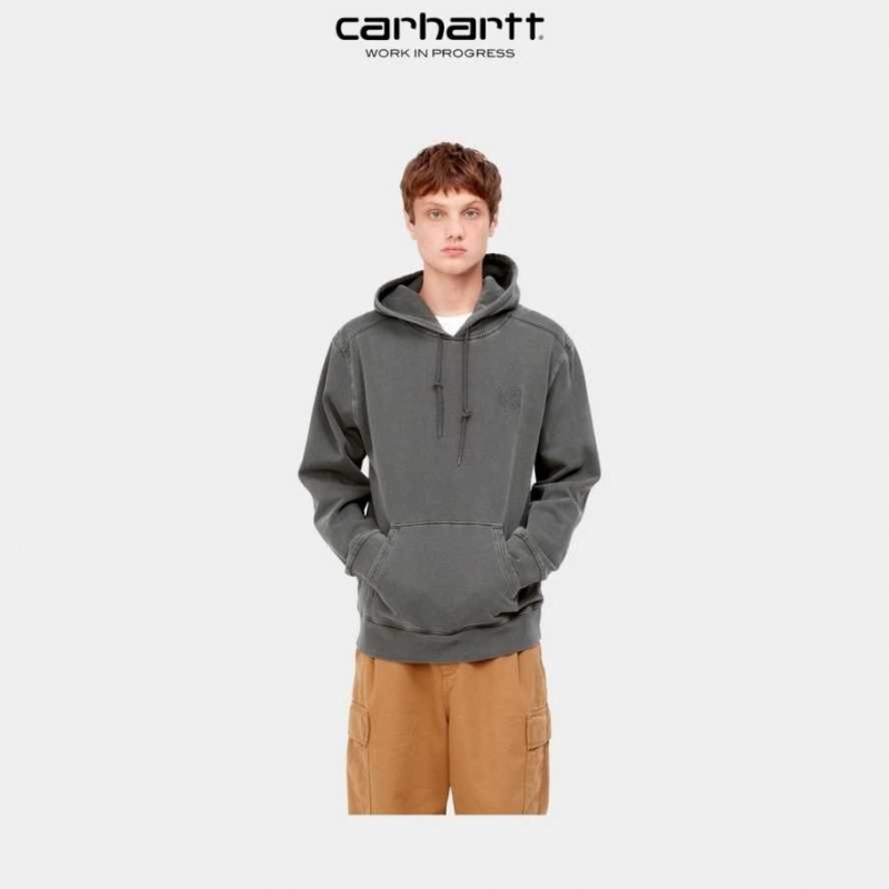 Carhartt Wip Hooded Verse Patch Sweatshirt Vulcan | SE0000335