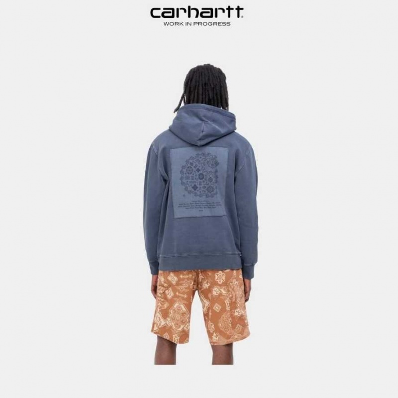 Carhartt Wip Hooded Verse Patch Sweatshirt Enzian | SE0000337