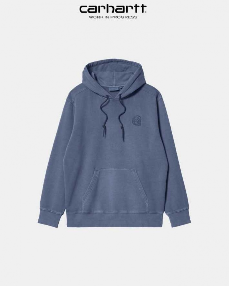 Carhartt Wip Hooded Verse Patch Sweatshirt Enzian | SE0000337