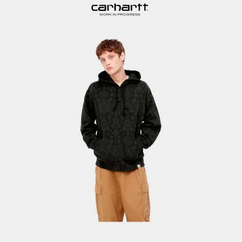 Carhartt Wip Hooded Verse Sweatshirt Svarta | SE0000338