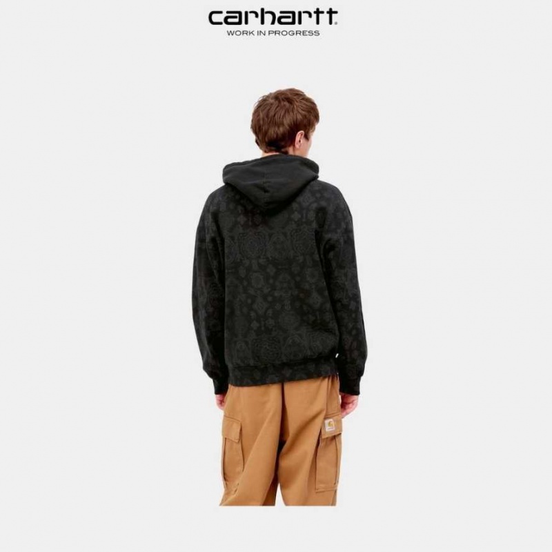 Carhartt Wip Hooded Verse Sweatshirt Svarta | SE0000338