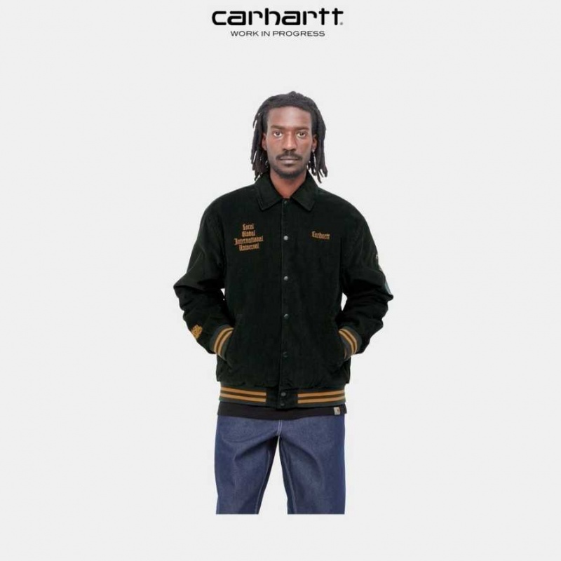 Carhartt Wip Letterman Jacket Mörk | SE0000048