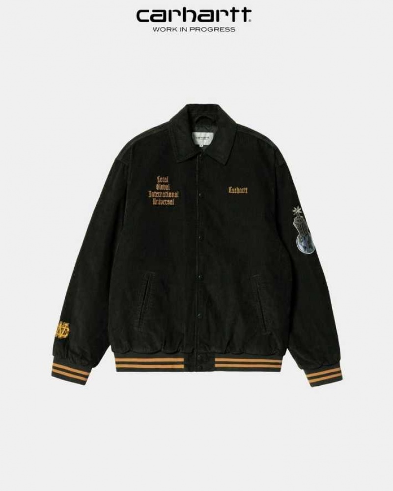 Carhartt Wip Letterman Jacket Mörk | SE0000048