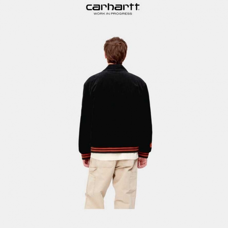 Carhartt Wip Letterman Jacket Svarta | SE0000047