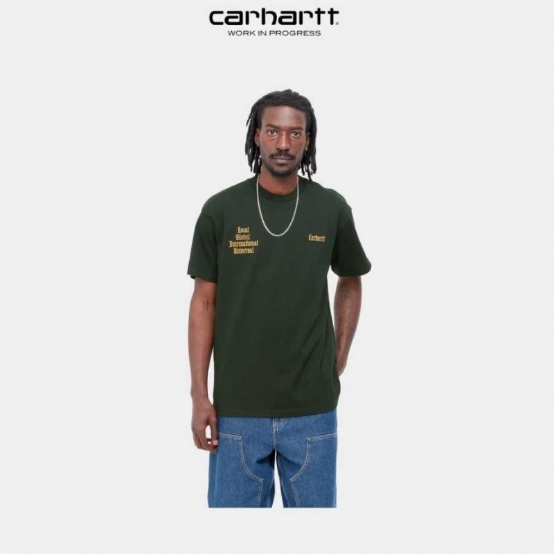 Carhartt Wip Letterman T-Shirt Mörk | SE0000942