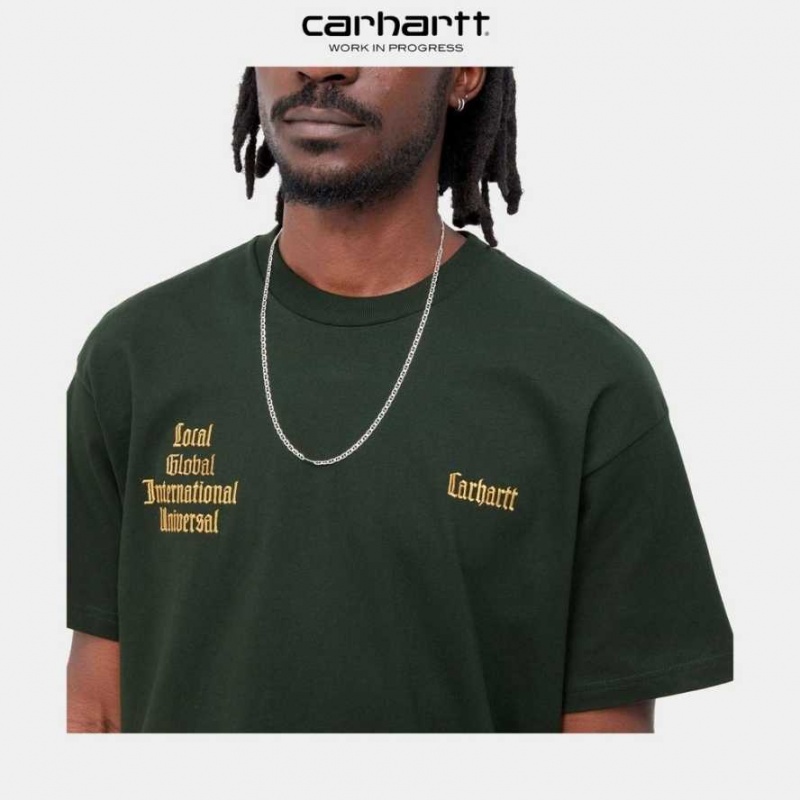 Carhartt Wip Letterman T-Shirt Mörk | SE0000942