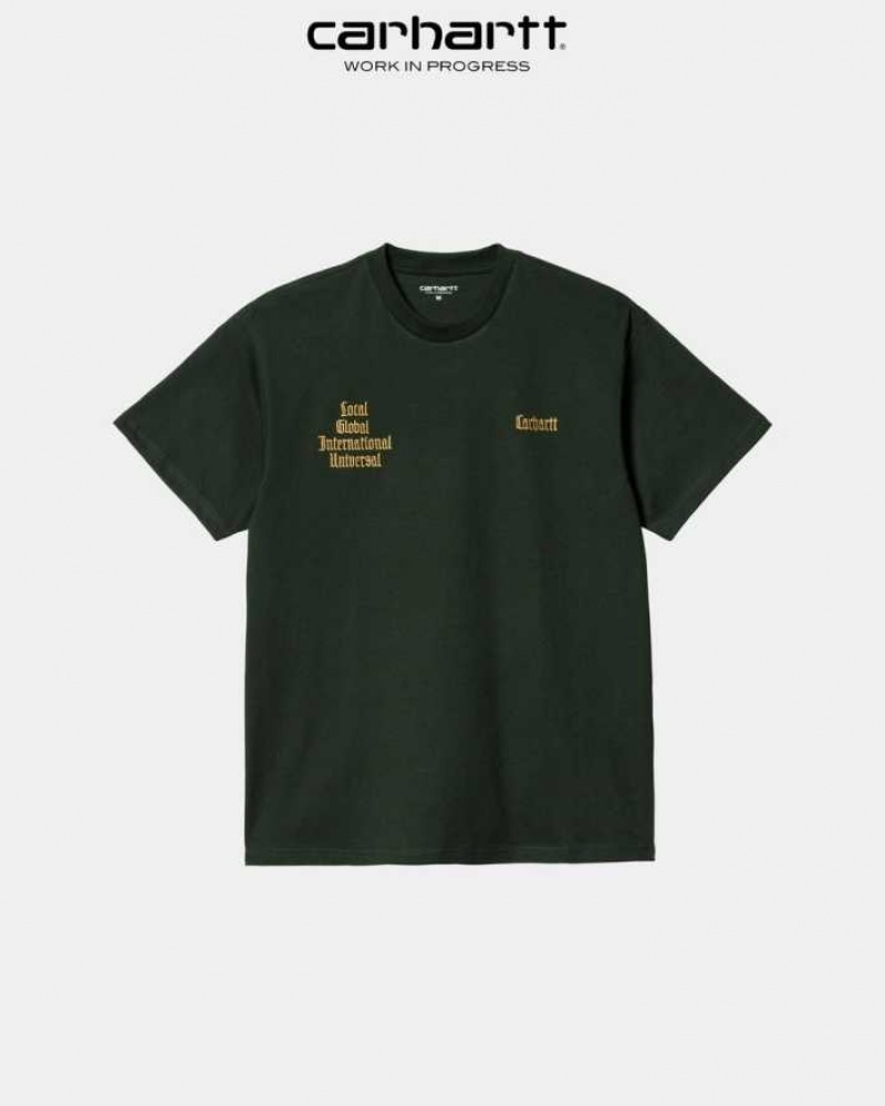 Carhartt Wip Letterman T-Shirt Mörk | SE0000942