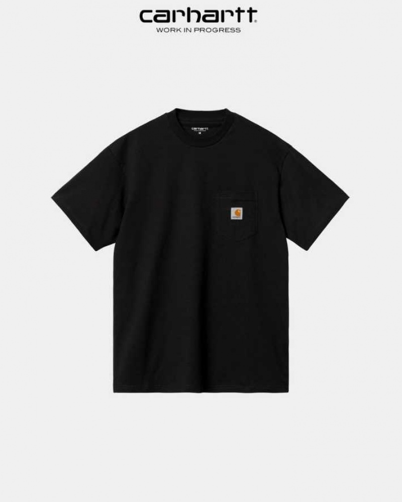 Carhartt Wip Local Pocket T-Shirt Svarta | SE0000947