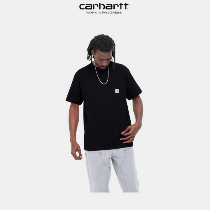 Carhartt Wip Local Pocket T-Shirt Svarta | SE0000947