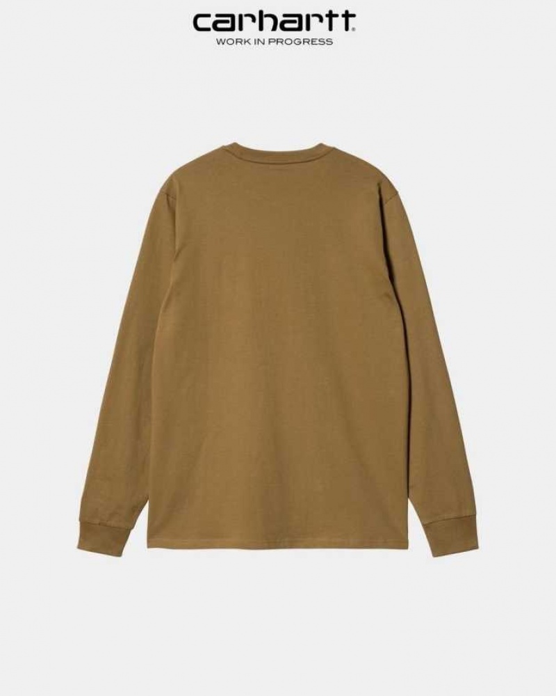 Carhartt Wip Long Sleeve Pocket T-Shirt Jasper | SE0000954