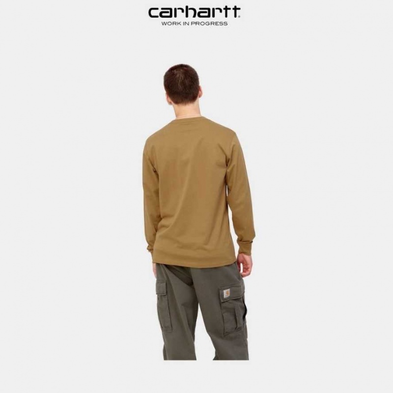 Carhartt Wip Long Sleeve Pocket T-Shirt Jasper | SE0000954