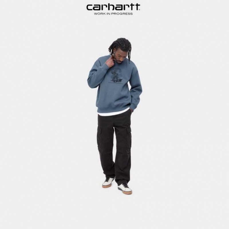 Carhartt Wip Lucky Painter Sweatshirt Blå | SE0000354