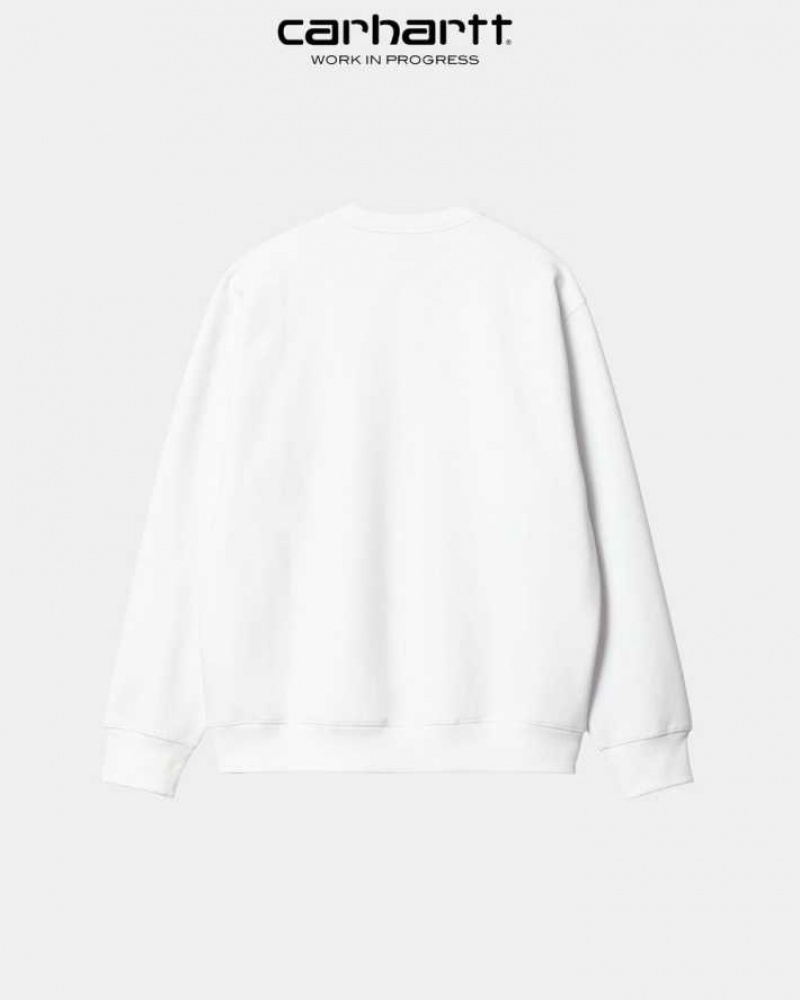 Carhartt Wip Lucky Painter Sweatshirt Vita | SE0000355