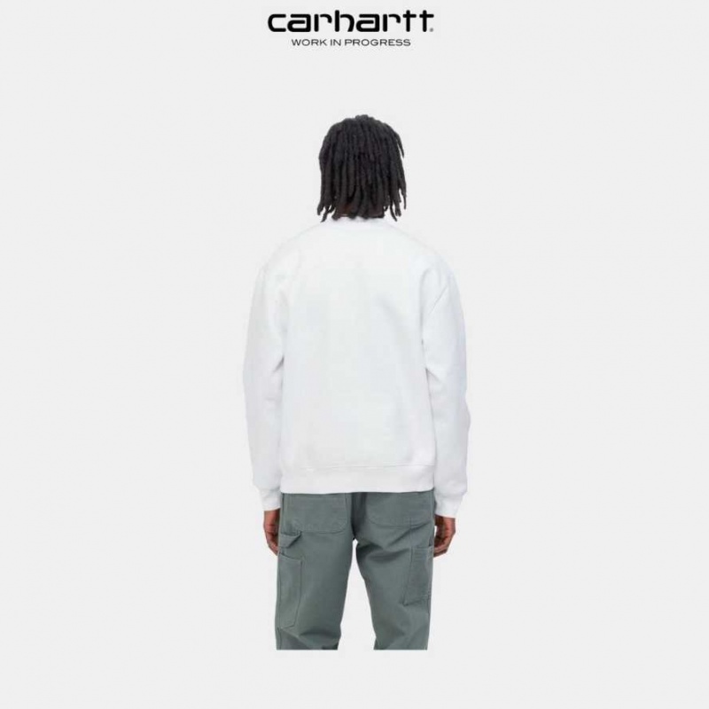 Carhartt Wip Lucky Painter Sweatshirt Vita | SE0000355