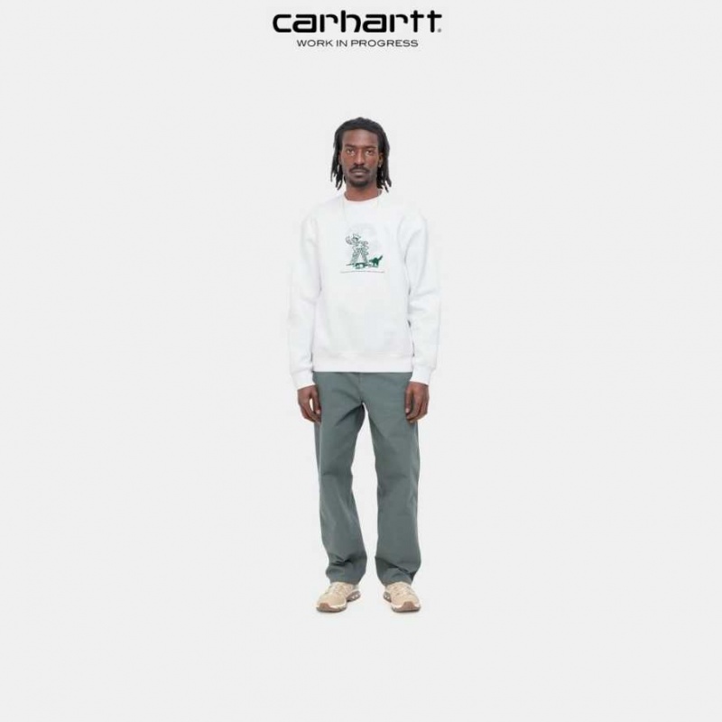 Carhartt Wip Lucky Painter Sweatshirt Vita | SE0000355